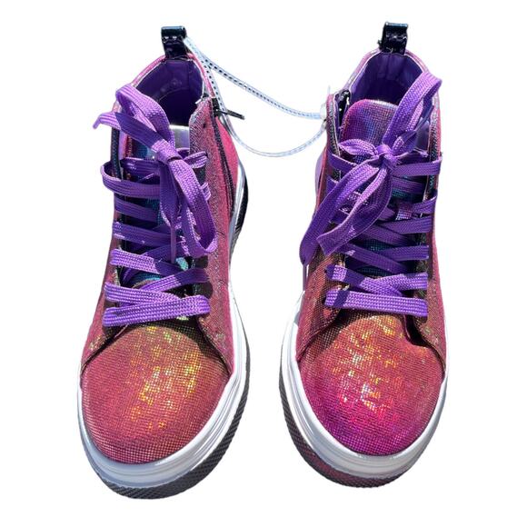 Steve Madden Girls Juice Sneaker Ombre (Little Kid/Big Kid) Size 2 New W/O Box - Picture 3 of 4